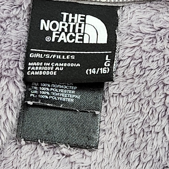 The North Face Super Soft Fleece Zip Up Hooded Jacket Size L 14-16 - Picture 3 of 6